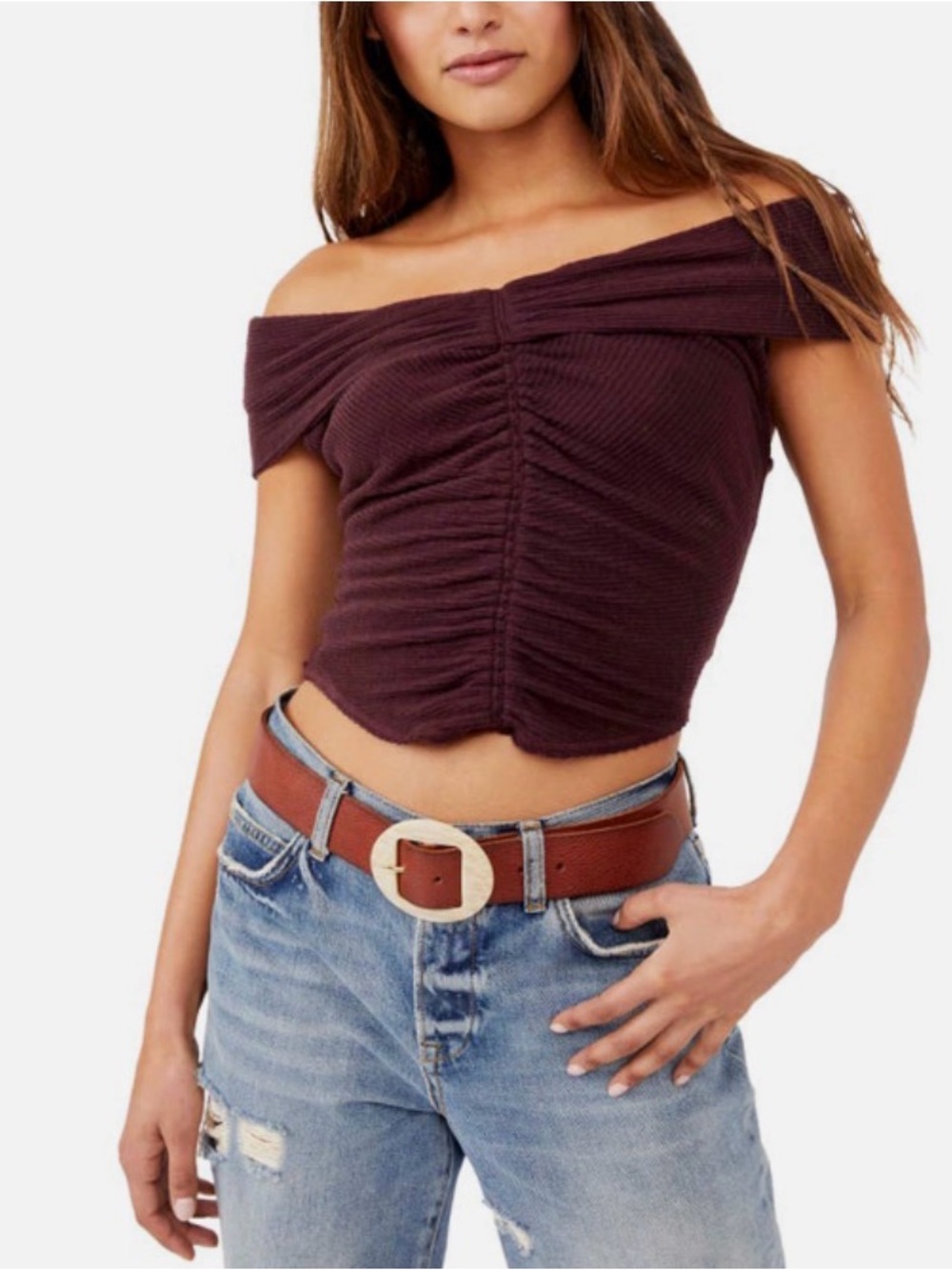 NWT Free People the cutie off the shoulder top